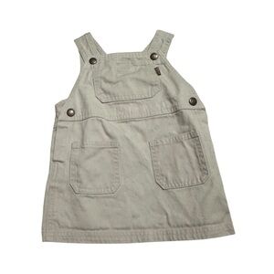 Guess Kids Beige Overalls Dress